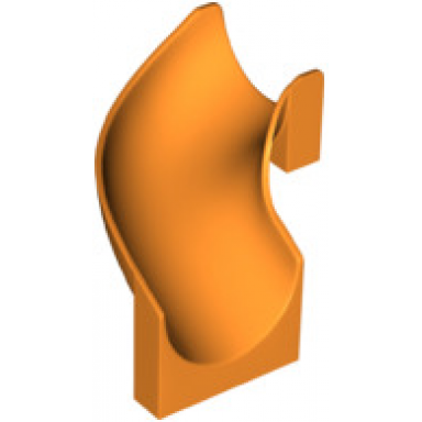 orange slide playground 6 x 6 x 6 curved 90 degrees