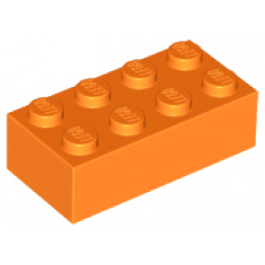 orange brick 2 x 4