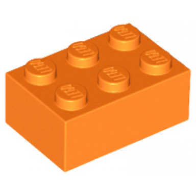 orange brick 2 x 3