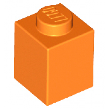 orange brick 1 x 1