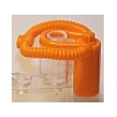 orange minifigure breathing apparatus scuba regulator and air tank with bar holder