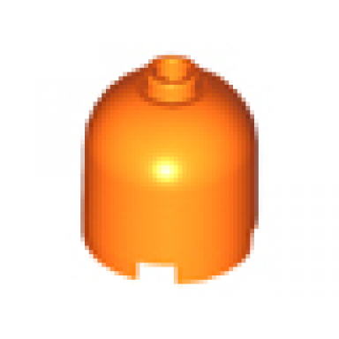 orange brick round 2 x 2 x 1 2 3 dome top