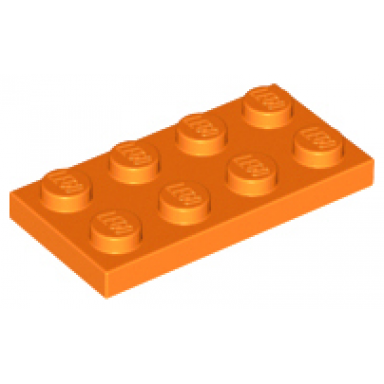 orange plate 2 x 4
