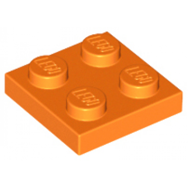 orange plate 2 x 2