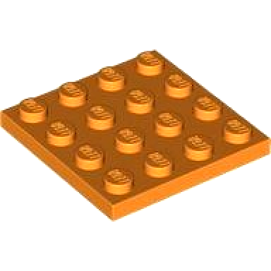 orange plate 4 x 4