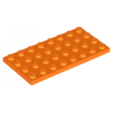 orange plate 4 x 8