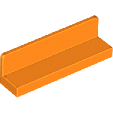 orange panel 1 x 4 x 1