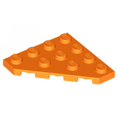 orange wedge plate 4 x 4 cut corner