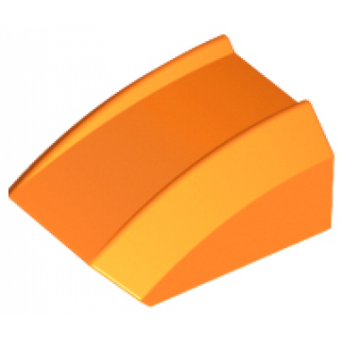 orange slope curved 2 x 2 lip