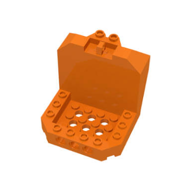 orange cockpit 6 x 6 x 5 with hinge