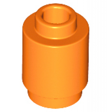 orange brick round 1 x 1