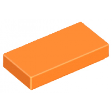 orange tile 1 x 2