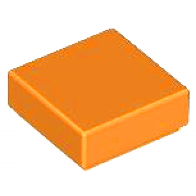 orange tile 1 x 1