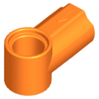 orange technic axle and pin connector angled 1