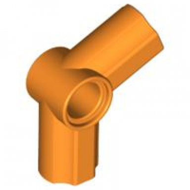 orange technic axle and pin connector angled 5 - 112.5 degrees