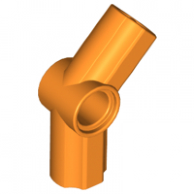 orange technic axle and pin connector angled 4 - 135 degrees
