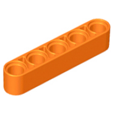 orange technic liftarm thick 1 x 5