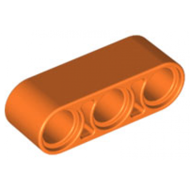orange technic liftarm thick 1 x 3