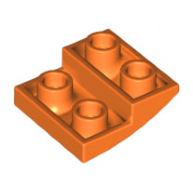 orange slope curved 2 x 2 x 2 3 inverted