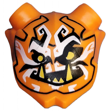 orange minifigure visor mask ninjago oni with mask of deception pattern