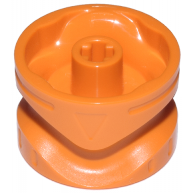 orange technic gear shifter with axle hole