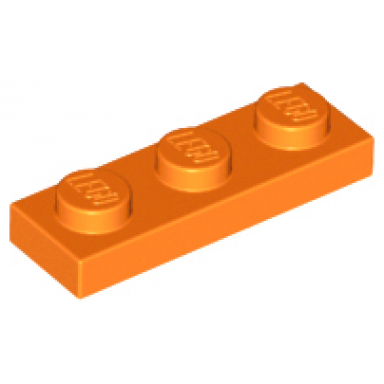 orange plate 1 x 3