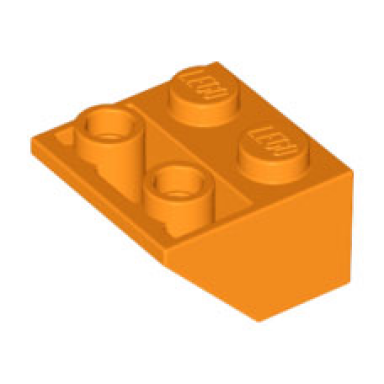orange slope inverted 45 2 x 2 with flat bottom pin