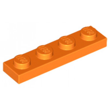 orange plate 1 x 4