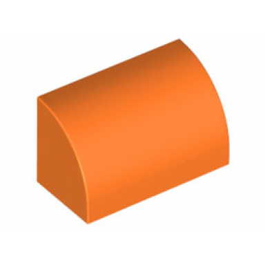 orange slope curved 1 x 2
