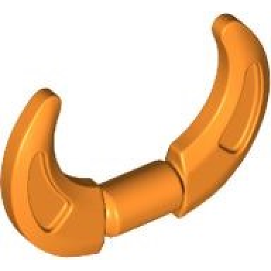 orange minifigure weapon crescent blade
