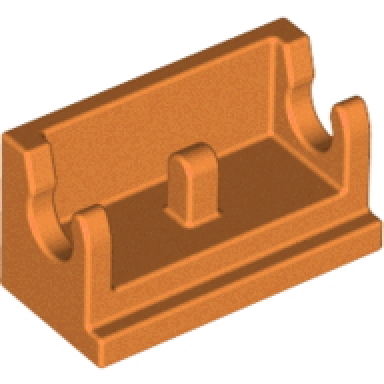 orange hinge brick 1 x 2 base