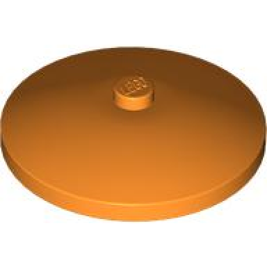 orange dish 4 x 4 inverted radar with solid stud