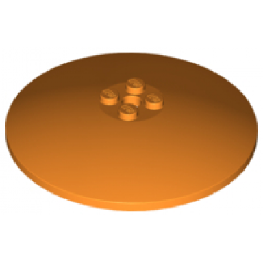 orange dish 8 x 8 inverted radar - solid studs