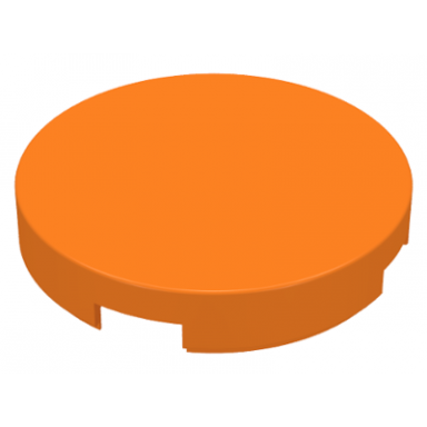 orange tile round 2 x 2