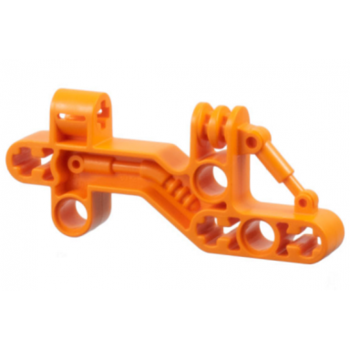 orange bionicle bohrok shoulder liftarm 1 x 3 x 7