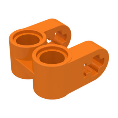 orange technic axle and pin connector perpendicular double split