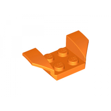 orange vehicle mudguard 2 x 4 with flared wings