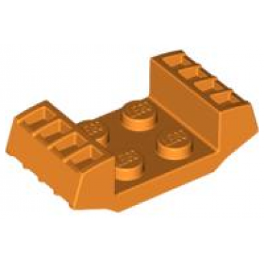 orange plate modified 2 x 2 with vents