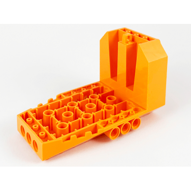 orange aircraft fuselage aft section angular bottom 6 x 10 x 5