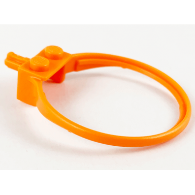 orange sports hoop with 2 studs and axle