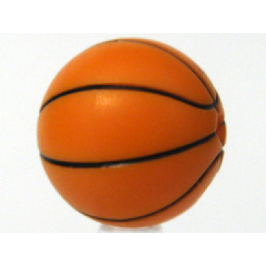 orange ball sports basketball with standard black lines pattern