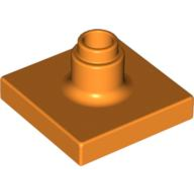orange duplo support sign post short - thin base