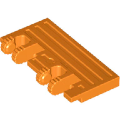 orange hinge train gate 2 x 4 locking dual 2 fingers with rear reinforcements