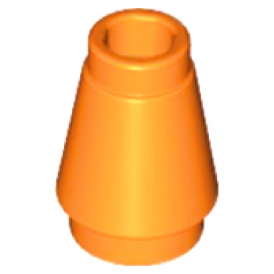 orange cone 1 x 1 with top groove