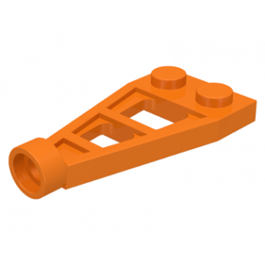 orange plate modified 1 x 2 with long stud holder space wing