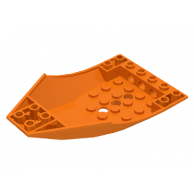 orange cockpit 10 x 6 x 2 curved
