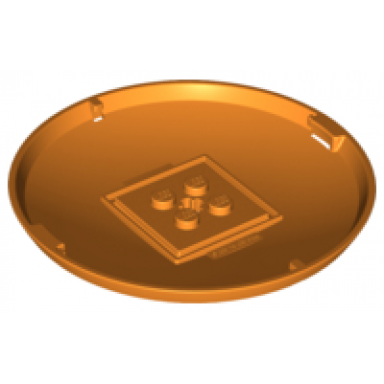 orange container x-pod bottom cap 9 x 9 x 1
