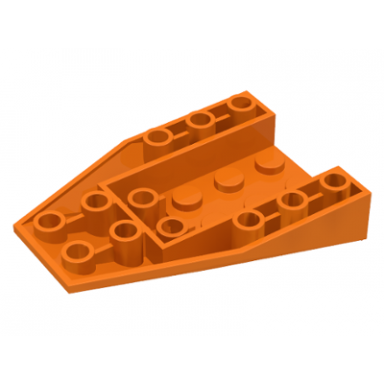 orange wedge 6 x 4 triple inverted with connections between 2 studs