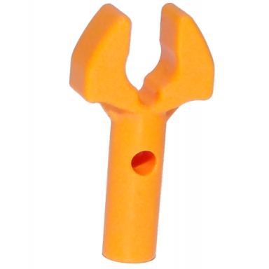 orange bar 1l with clip mechanical claw - cut edges and hole on side