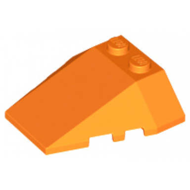orange wedge 4 x 4 triple with stud notches